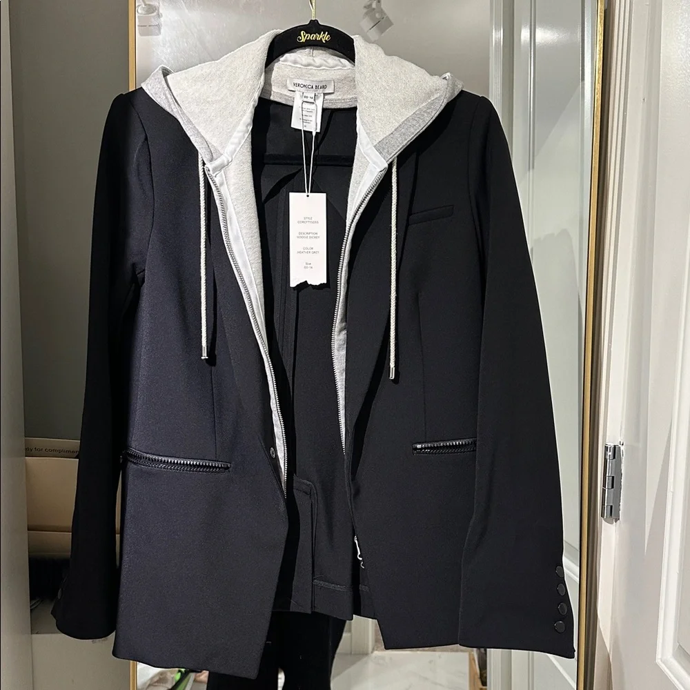 Veronica beard scuba jacket with hoodie Dickey - Picture 12 of 13